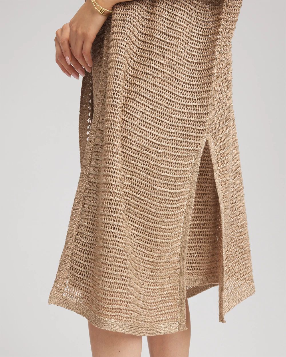 Crochet-Knit Sequins Ruana | Chico's